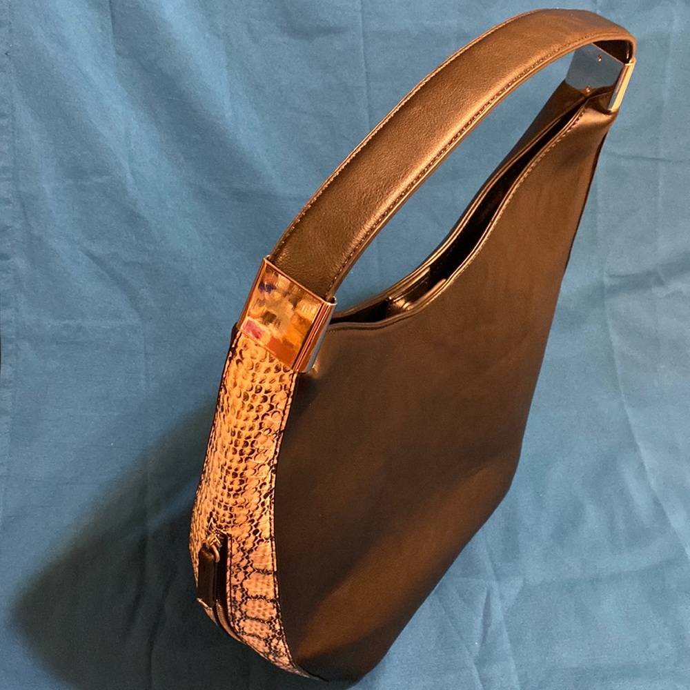 Alfani faux leather hobo bag